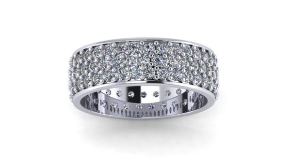 Round Diamond Unique Ring Made In 18 / 14 / 10 KT Gold Embellished With Certified Lab Diamonds For The Wedding And Anniversary Gift For Her