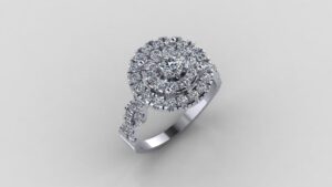 Beautiful Round Diamond Ring Made In 18 / 14 / 10KT Gold Embellished With Certified Lab Diamond For The Wedding And Anniversary Gift For Her