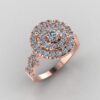 Beautiful Round Diamond Ring Made In 18 / 14 / 10KT Gold Embellished With Certified Lab Diamond For The Wedding And Anniversary Gift For Her