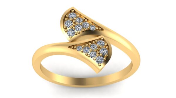 Elegance Round Diamond Ring Made In 18 / 14 / 10 KT Gold Embellished With Certified Lab Diamond For The Wedding And Anniversary Gift For Her