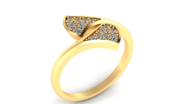 Elegance Round Diamond Ring Made In 18 / 14 / 10 KT Gold Embellished With Certified Lab Diamond For The Wedding And Anniversary Gift For Her
