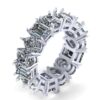 Beautiful Multi Stone Diamonds Ring Made In 18 / 14 / 10 KT Gold Studded With Certified Lab Diamonds For The Wedding And Anniversary Gift
