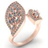Beautiful Wedding Diamond Ring Made In 18 / 14 / 10 KT Gold Embellished With Certified Lab Diamonds For The Wedding And Anniversary Gift