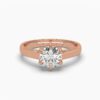 Eternity Elegance Round Diamond Ring Made In 18/14/10 KT Gold Embellished With Certified Lab Diamonds For The Wedding And Anniversary Gift