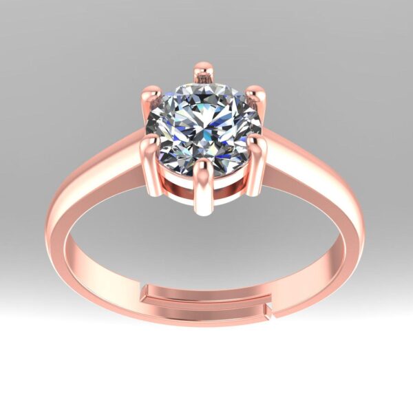 Eternity Elegance Round Diamond Ring Made In 18/14/10 KT Gold Embellished With Certified Lab Diamonds For The Wedding And Anniversary Gift