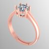 Eternity Elegance Round Diamond Ring Made In 18/14/10 KT Gold Embellished With Certified Lab Diamonds For The Wedding And Anniversary Gift