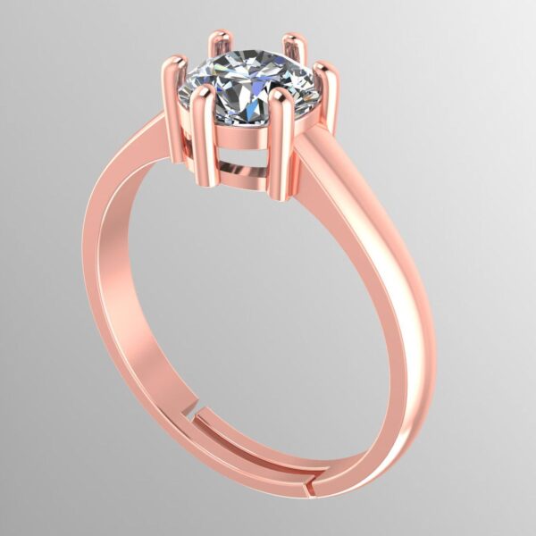 Eternity Elegance Round Diamond Ring Made In 18/14/10 KT Gold Embellished With Certified Lab Diamonds For The Wedding And Anniversary Gift