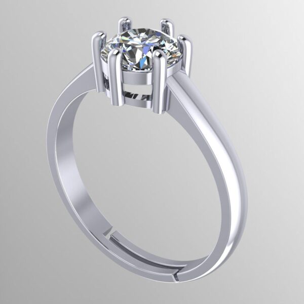 Eternity Elegance Round Diamond Ring Made In 18/14/10 KT Gold Embellished With Certified Lab Diamonds For The Wedding And Anniversary Gift