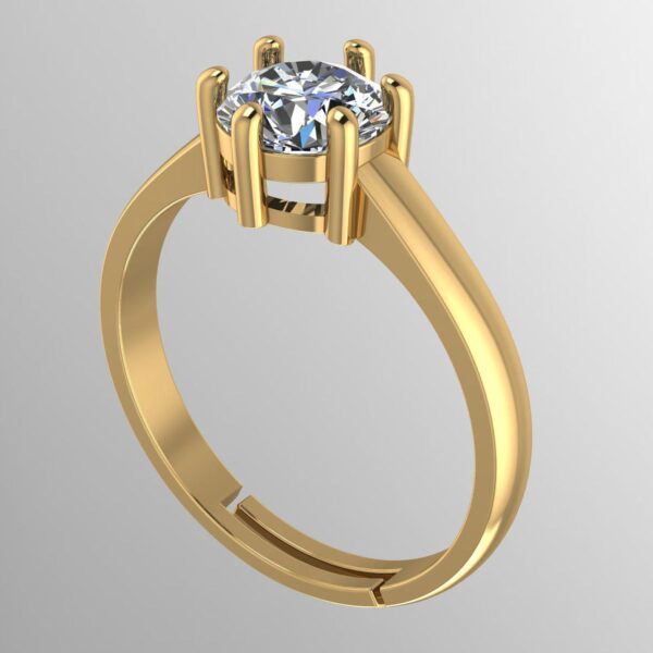 Eternity Elegance Round Diamond Ring Made In 18/14/10 KT Gold Embellished With Certified Lab Diamonds For The Wedding And Anniversary Gift
