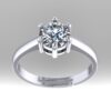 Eternity Elegance Round Diamond Ring Made In 18/14/10 KT Gold Embellished With Certified Lab Diamonds For The Wedding And Anniversary Gift