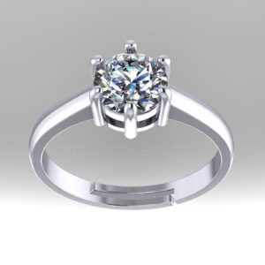 Eternity Elegance Round Diamond Ring Made In 18/14/10 KT Gold Embellished With Certified Lab Diamonds For The Wedding And Anniversary Gift