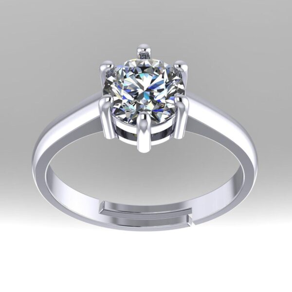Eternity Elegance Round Diamond Ring Made In 18/14/10 KT Gold Embellished With Certified Lab Diamonds For The Wedding And Anniversary Gift
