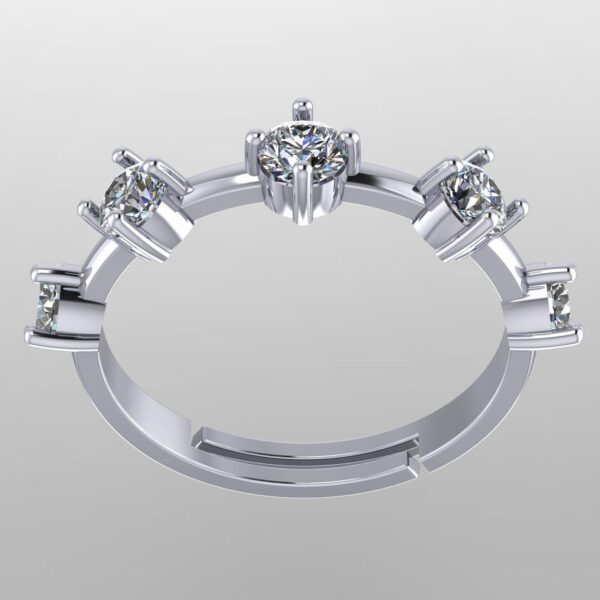 Beautiful Round Diamond Ring Made In 18/14/10 KT Gold Embellished With Certified Lab Diamonds For The Wedding And Anniversary Gift For Her