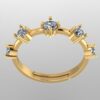 Beautiful Round Diamond Ring Made In 18/14/10 KT Gold Embellished With Certified Lab Diamonds For The Wedding And Anniversary Gift For Her