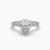 Pear Solitaire Beautiful Ring Made In 18 / 14 / 10 KT Gold Studded With Certified Lab Diamonds For The Wedding And Anniversary Gift For Her