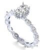 Beautiful Oval & Marquise Diamond Ring Made In 18/14/10 KT Gold Embellished With Certified Lab Diamonds For The Wedding And Anniversary Gift