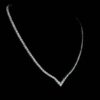 Iced Out Beautiful Tennis Chain Made In 925 Silver Embellished With Shinny Moissanite Diamonds For The Birthday And Anniversary Gift For Her