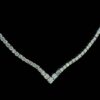 Iced Out Beautiful Tennis Chain Made In 925 Silver Embellished With Shinny Moissanite Diamonds For The Birthday And Anniversary Gift For Her