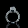 Beautiful Emerald & Round Diamonds Ring Made In 18/14/10 KT Gold Embellished With Certified Lab Diamond For The Wedding And Anniversary Gift