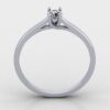 Round Solitaire Wedding Diamond Ring Made In 18 / 14 / 10 KT Gold Studded With Certified Lab Diamonds For The Wedding And Anniversary Gift