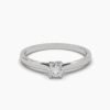 Round Solitaire Wedding Diamond Ring Made In 18 / 14 / 10 KT Gold Studded With Certified Lab Diamonds For The Wedding And Anniversary Gift