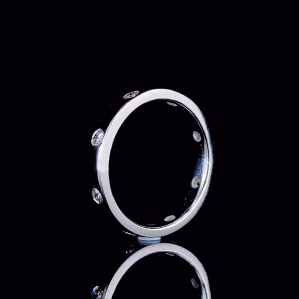 Eternal Shine Round Diamond Band Made In 18 / 14 / 10 KT Gold Embellished With Certified Lab Diamonds For The Wedding And Anniversary Gift