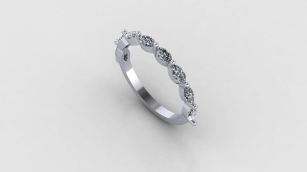 Beautiful Marquise Diamond Ring Made In 18 / 14/ 10 KT Gold Studded With Certified Lab Diamonds For The Valentine And Love Gift For Her