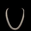 Iced Out 12 mm Miami Cuban Baguette Chain Made In 10 KT Gold & 925 Sterling Silver Embellished With Shinny Moissanite Diamonds For The Gift