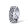 Round Diamond Unique Ring Made In 18 / 14 / 10 KT Gold Embellished With Certified Lab Diamonds For The Wedding And Anniversary Gift For Her