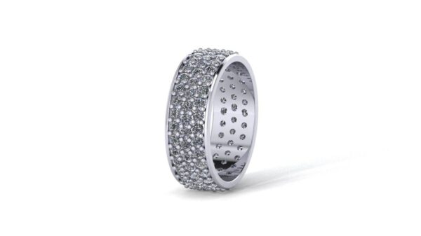 Round Diamond Unique Ring Made In 18 / 14 / 10 KT Gold Embellished With Certified Lab Diamonds For The Wedding And Anniversary Gift For Her
