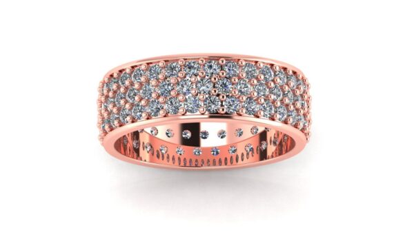 Round Diamond Unique Ring Made In 18 / 14 / 10 KT Gold Embellished With Certified Lab Diamonds For The Wedding And Anniversary Gift For Her