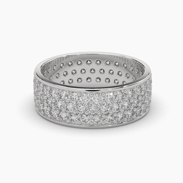 Round Diamond Unique Ring Made In 18 / 14 / 10 KT Gold Embellished With Certified Lab Diamonds For The Wedding And Anniversary Gift For Her