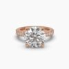 Glamorous Bridal Engagement Ring Made In 18 / 14 / 10 KT Gold Embellished With Certified Lab Diamonds For The Engagement And Wedding Gift