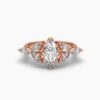 Beautiful Marquise Wedding Ring Made In 18 / 14 / 10 KT Gold Embellished With Certified Lab Diamonds For The Wedding And Anniversary Gift