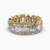 Beautiful Multi Stone Diamonds Ring Made In 18 / 14 / 10 KT Gold Studded With Certified Lab Diamonds For The Wedding And Anniversary Gift