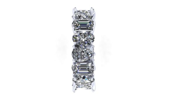 Beautiful Multi Stone Diamonds Ring Made In 18 / 14 / 10 KT Gold Studded With Certified Lab Diamonds For The Wedding And Anniversary Gift