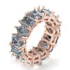 Beautiful Multi Stone Diamonds Ring Made In 18 / 14 / 10 KT Gold Studded With Certified Lab Diamonds For The Wedding And Anniversary Gift