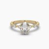 Elegant 1 ct Oval Diamond Engagement Ring Made In 18/14/10 KT Gold Studded With Certified Lab Diamonds For The Wedding And Engagement Ring