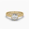 Eternity Elegance Round Diamond Ring Made In 18/14/10 KT Gold Embellished With Certified Lab Diamonds For The Wedding And Anniversary Gift