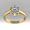 Eternity Elegance Round Diamond Ring Made In 18/14/10 KT Gold Embellished With Certified Lab Diamonds For The Wedding And Anniversary Gift