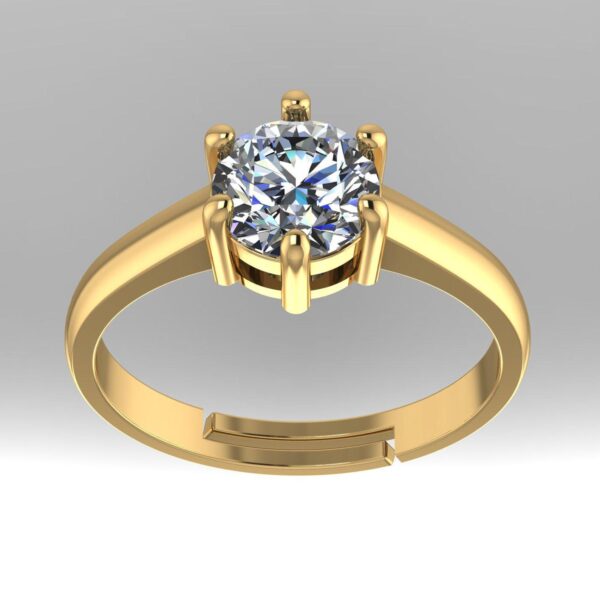 Eternity Elegance Round Diamond Ring Made In 18/14/10 KT Gold Embellished With Certified Lab Diamonds For The Wedding And Anniversary Gift