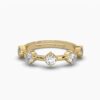 Beautiful Round Diamond Ring Made In 18/14/10 KT Gold Embellished With Certified Lab Diamonds For The Wedding And Anniversary Gift For Her