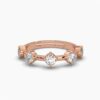 Beautiful Round Diamond Ring Made In 18/14/10 KT Gold Embellished With Certified Lab Diamonds For The Wedding And Anniversary Gift For Her