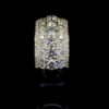 Royal Ice Luxury Multi Row Diamond Ring Made In 18/14/10 KT Gold Studded With Shinny Moissanite Diamonds For The Birthday Gift Unisex Ring