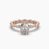 Beautiful Oval & Marquise Diamond Ring Made In 18/14/10 KT Gold Embellished With Certified Lab Diamonds For The Wedding And Anniversary Gift