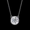 Classic 2 CT Solitaire Round Diamond Pendant Made In 18 / 14 / 10 KT Gold Studded With Certified Lab Diamonds For The Birthday Gift For Her