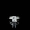Sparkling 3.5 Ct Radiant Lab Diamond Ring Set Made In 18/14/10 KT Gold Studded With Certified Diamonds For The Wedding And Anniversary Gift