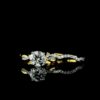IcedOut Beautiful 1.5 Round Diamond Ring Set Made In 18/14/10 KT Gold Studded With Shinny Moissanite Diamond For The Wedding And Anniversary