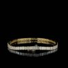 Beautiful Baguette Diamond Bracelet Made In 18 / 14 / 10KT Gold Embellished With Certified Lab Diamond For The Birthday And Anniversary Gift