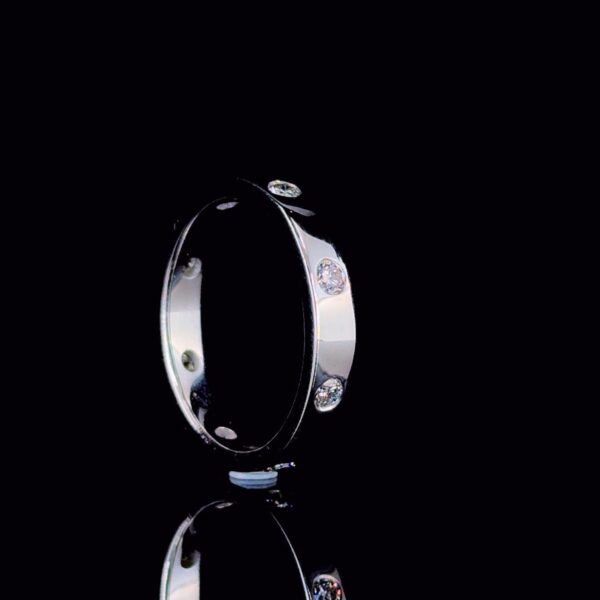 Eternal Shine Round Diamond Band Made In 18 / 14 / 10 KT Gold Embellished With Certified Lab Diamonds For The Wedding And Anniversary Gift